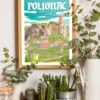 affiche-poster-auvergne-rhone-alpes-haute-loire-polignac-vintage-flatdesign-design-decoration-maison