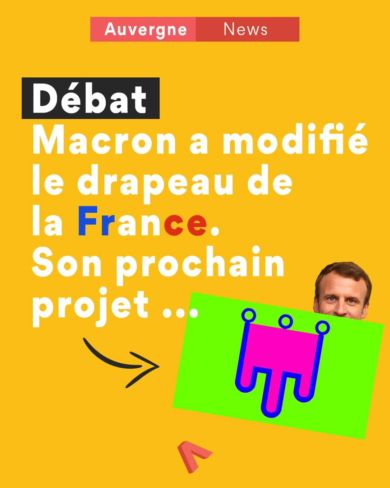Drapeau Français Macron