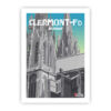 Affiche cathedrale clermont auvergne