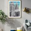 Affiche cathedrale clermont auvergne