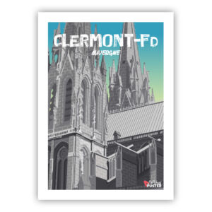 Affiche cathédrale clermont auvergne
