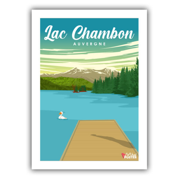 affiche lac chambon auvergne 2