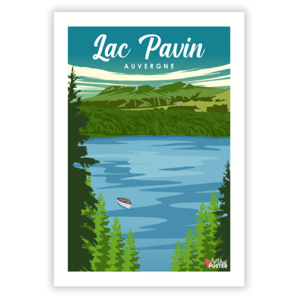 Affiche lac pavin auvergne