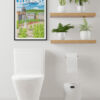affiche-poster-auvergne-clermont-ferrand-place-de-jaude-vintage-flatdesign-design-decoration-maison-toilette