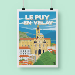 affiche-poster-auvergne-le-puy-en-velay-2-vintage-flatdesign-design-decoration-maison