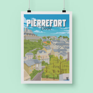 affiche-poster-pierrefort-vintage-flatdesign-design-decoration-maison