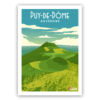 Affiche retro vintage Puy de dome