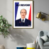 affiche Valéry Giscard d'Estaing vintage