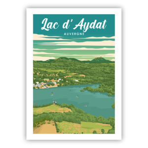 Poster affiche lac aydat